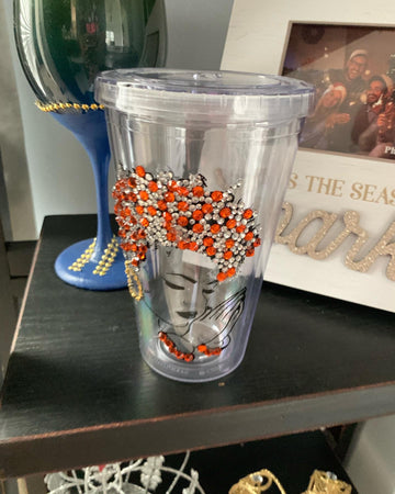 Rhinestone Prayer Tumbler